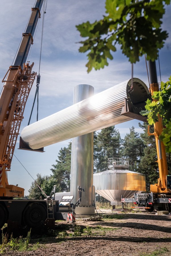 Ve Vysokém Chvojně stojí nový vodojem