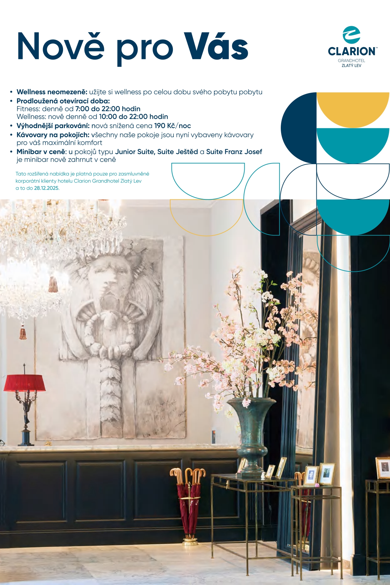 Speciální nabídka pro rezervace v Clarion Grand Hotel Zlatý Lev v Liberc