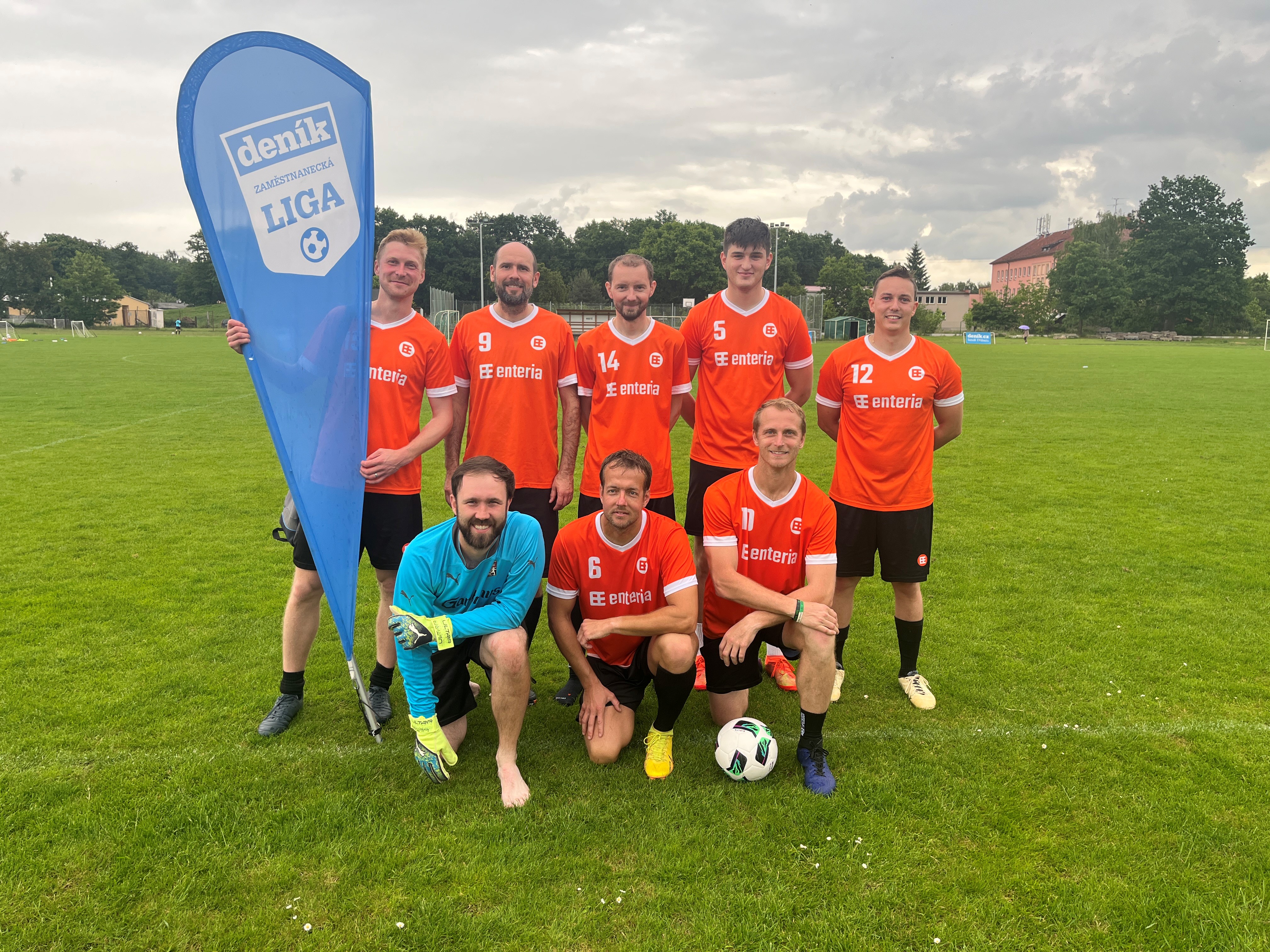 Tým enterie nastoupil v zaměstnanecké lize Deníku a obsadil 3. místo