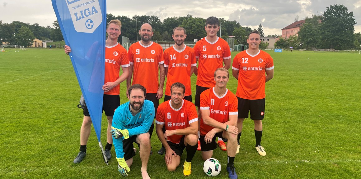 Tým enterie nastoupil v zaměstnanecké lize Deníku a obsadil 3. místo v kraji